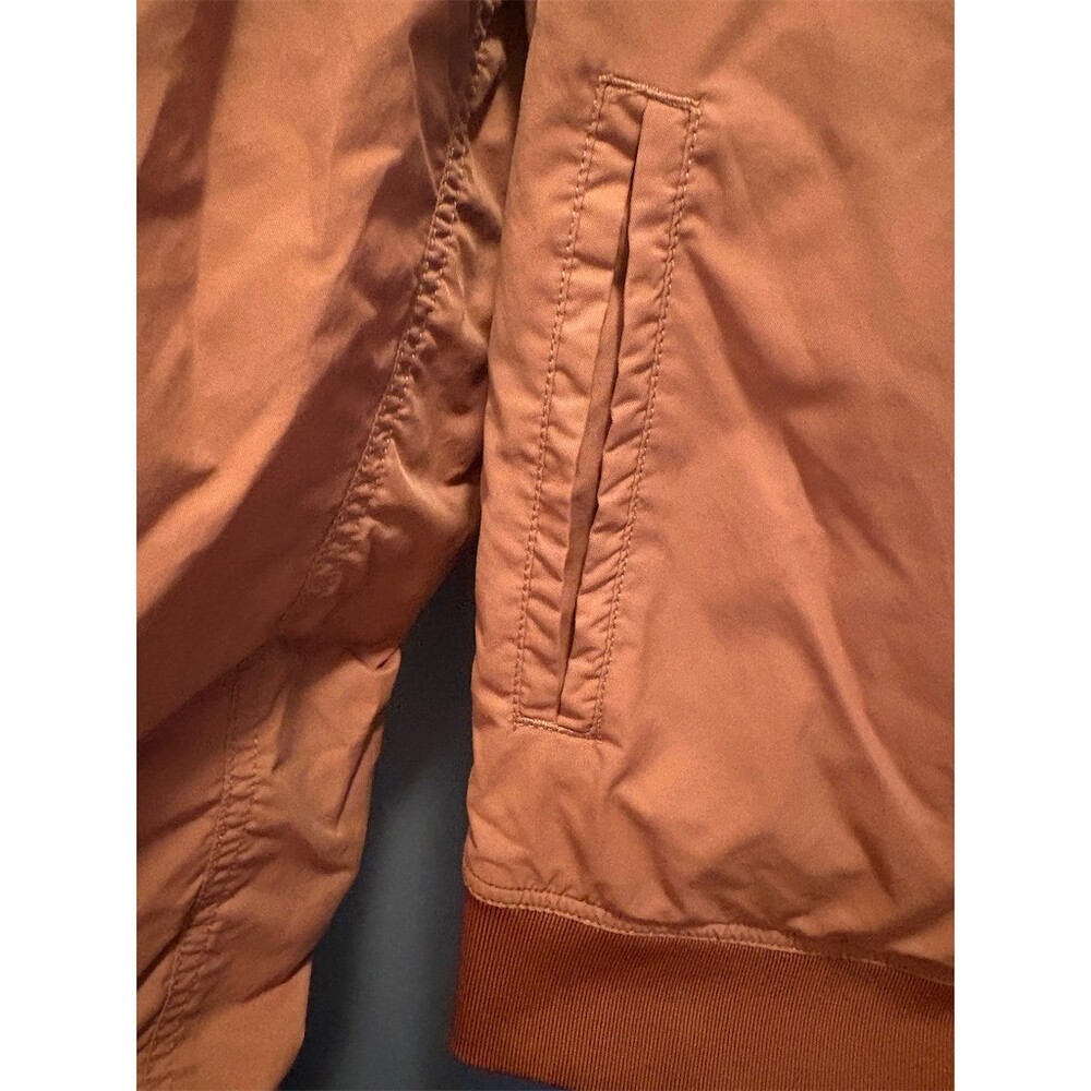 CPO Provisions Men's MA-1 Flight Bomber Jacket Rust Orange Full Zip Size L - Picture 6 of 12